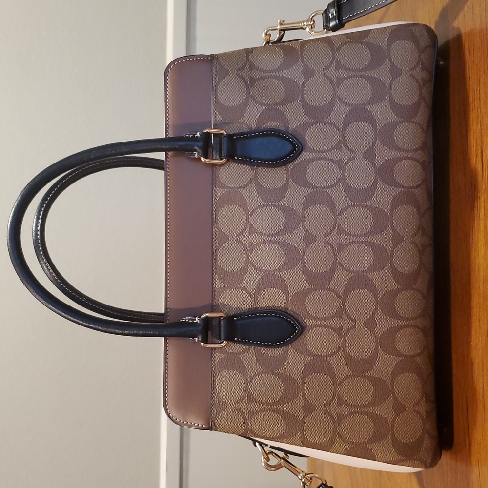 Coach Darcie Signature Carryall Colorblock Bag - Picture 4 of 16